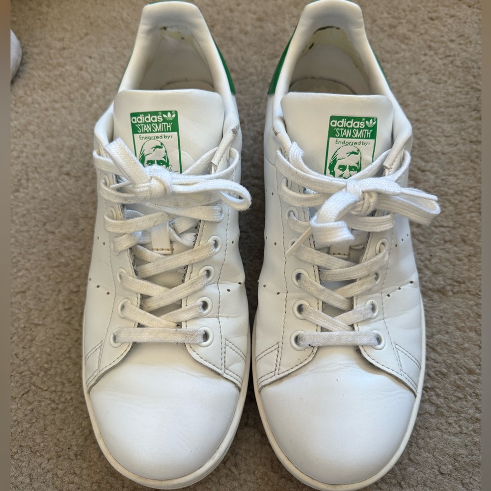 Adidas Stan Smith shoes - green - size 9